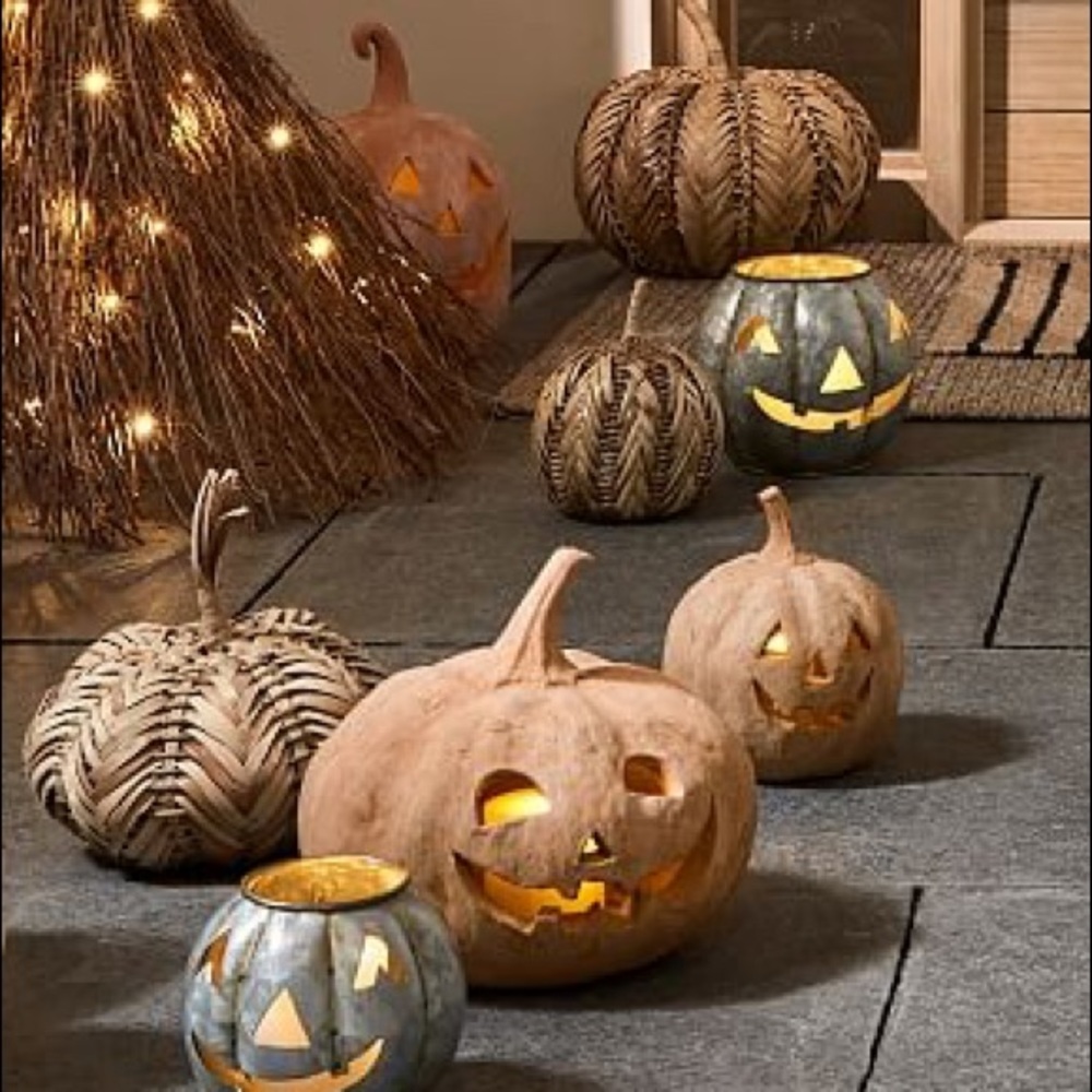 Pottery Barn Medium Size Handmade Terracotta Spooky and Cute Jack O' Lan… - Picture 5 of 16